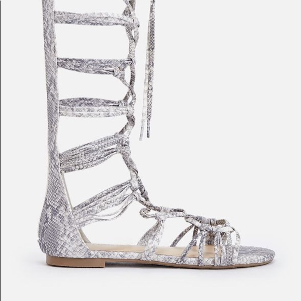Just Fab - Tall Snake Skin Flats